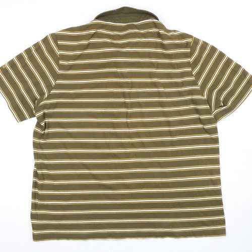 Craghoppers Men's Brown Striped XL Polo Shirt