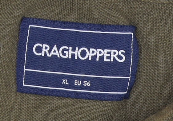 Craghoppers Men's Brown Striped XL Polo Shirt
