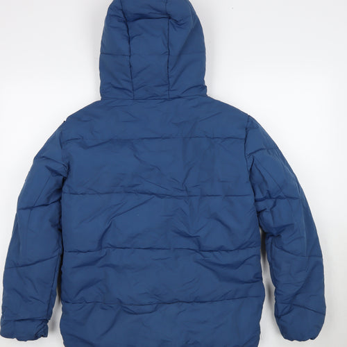 Explorer Boys Blue Puffer Jacket 12 Years Hooded Casual