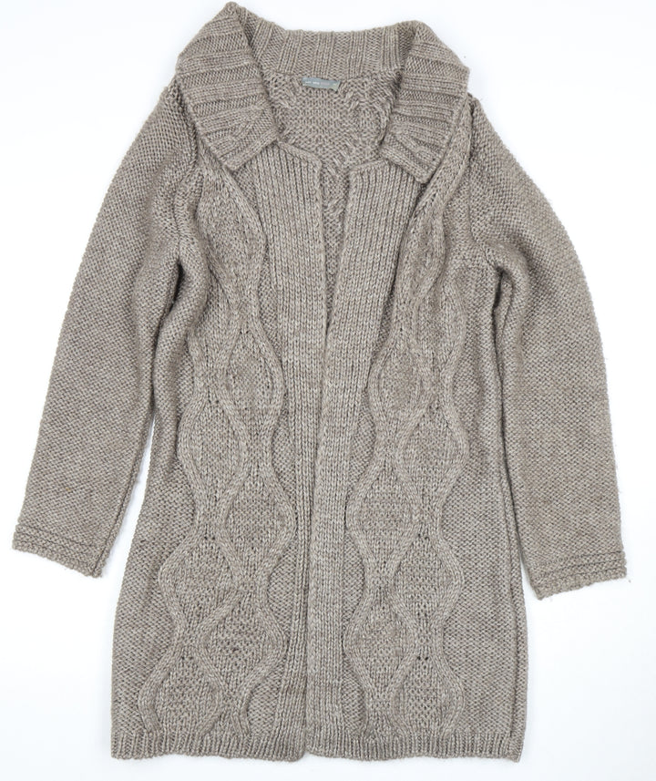 Per Una Women's Beige Cardigan M Wool Blend