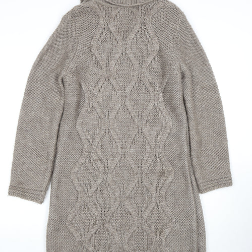 Per Una Women's Beige Cardigan M Wool Blend