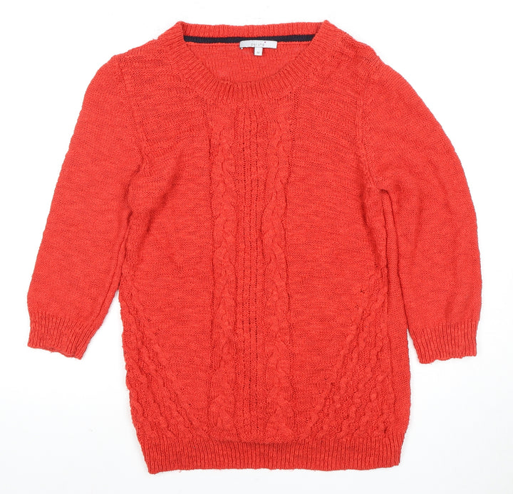 Per Una Women's Red Crew Neck Pullover Jumper