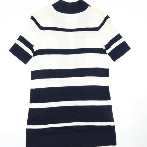 Wallis Women's Blue/White Striped Cardigan M