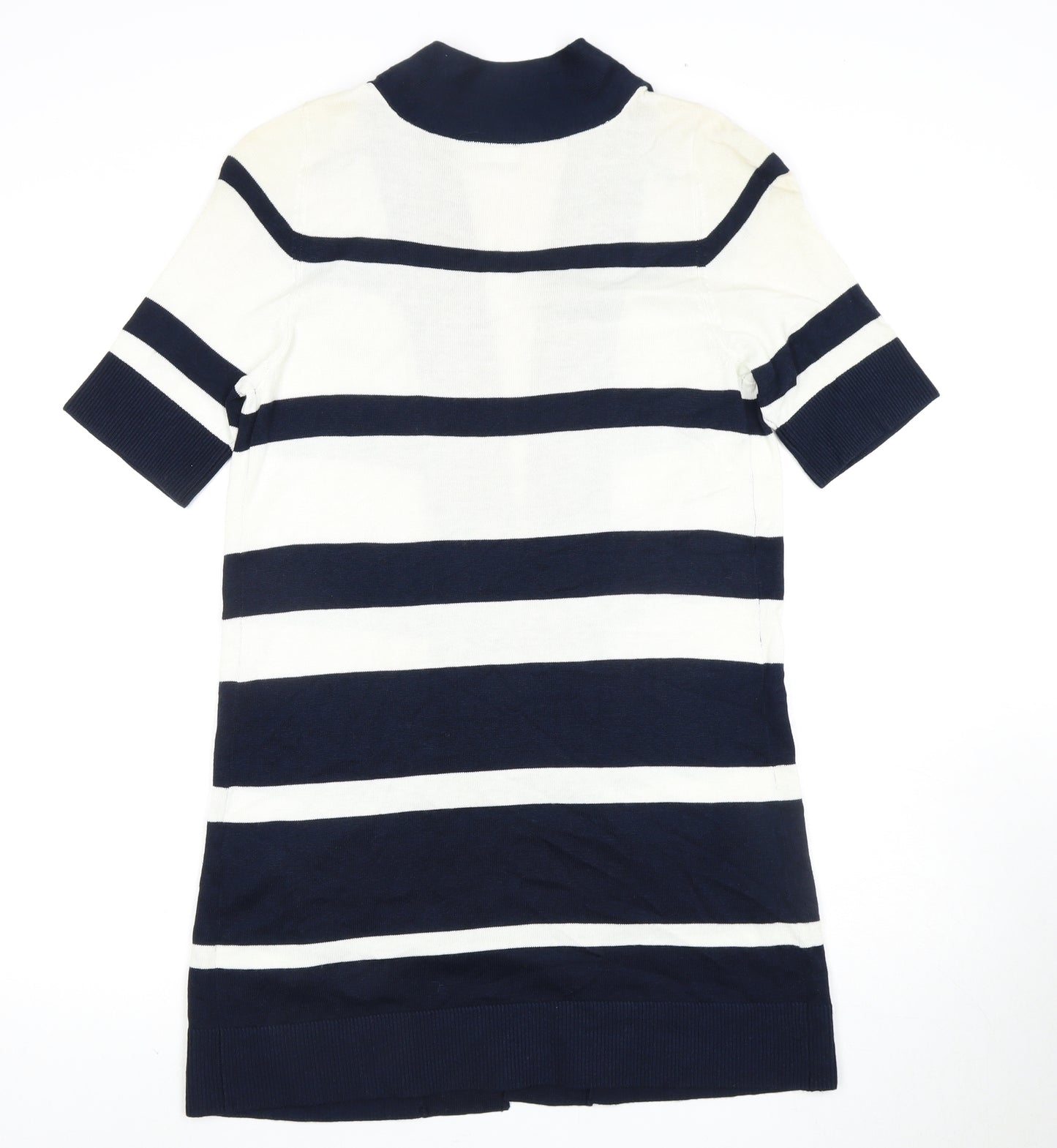 Wallis Women's Blue/White Striped Cardigan M