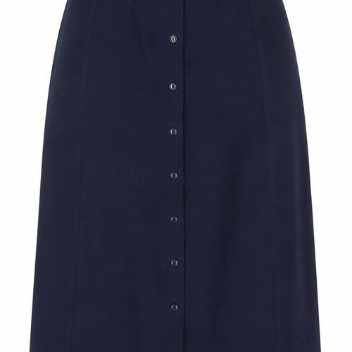 Berkertex Women's Blue Midi Skirt, Size 14, Vintage Style