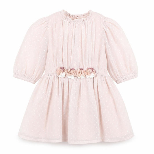 Front view of Next Pink A-Line girls’' dress, 3-4 years, party casual wear