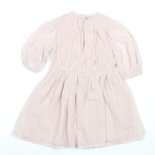 Next Pink A-Line Girls' Dress, 3-4 Years, Party Casual Wear