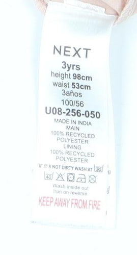 Next Pink A-Line Girls' Dress, 3-4 Years, Party Casual Wear