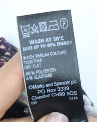 Marks and Spencer Women's Multicoloured A-Line Skirt Size 20