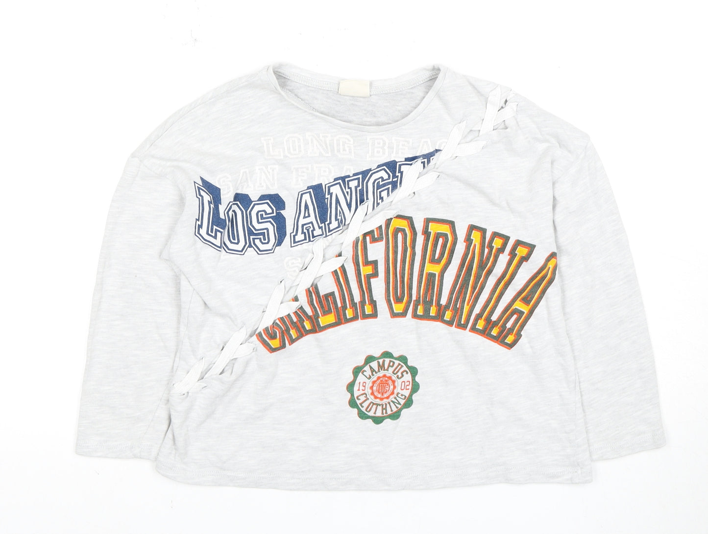 Zara Kids Girls Multicoloured Long Sleeve Graphic T-Shirt 12-13Y