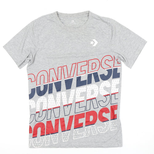 Converse Boys Grey Graphic Logo T-Shirt 12-13 Years
