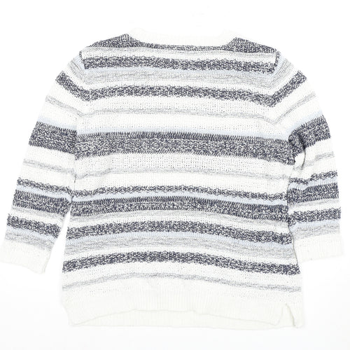 M&Co Women's Multicoloured Striped Pullover Jumper