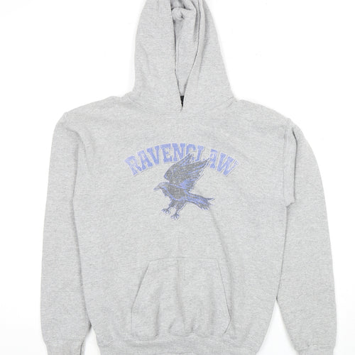 Grey Harry Potter Ravenclaw Boys Pullover Hoodie L