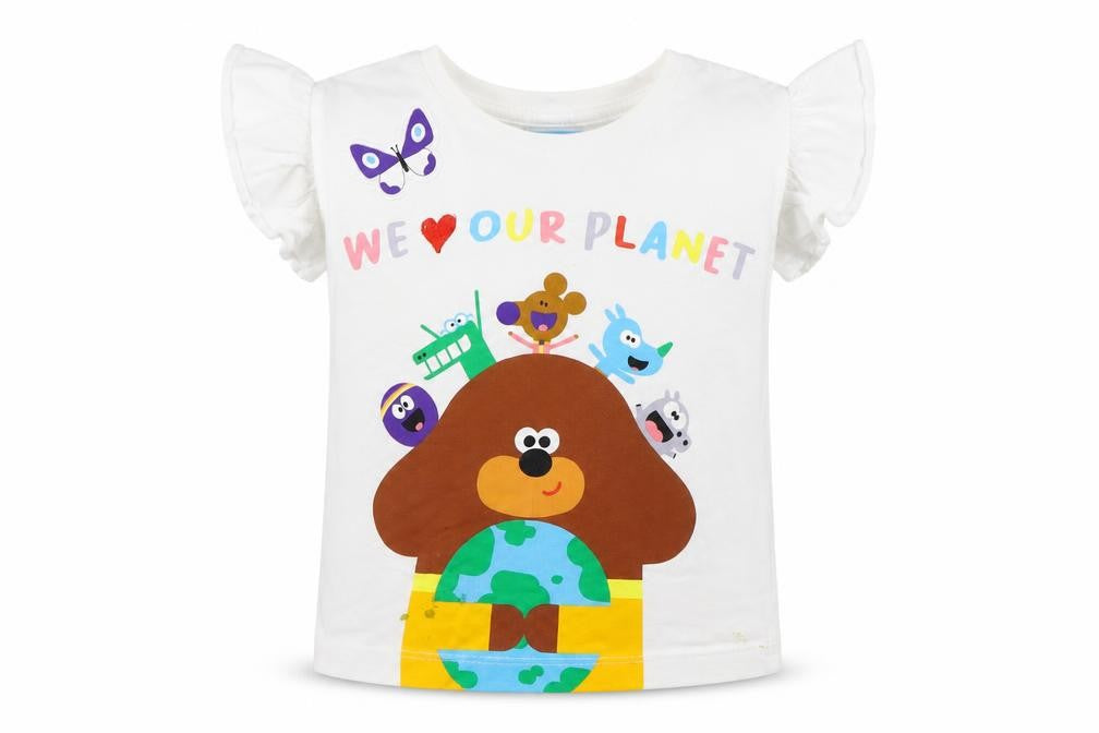Hey Duggee White Unisex Baby T-Shirt 12-18 Months, Cartoon Graphic