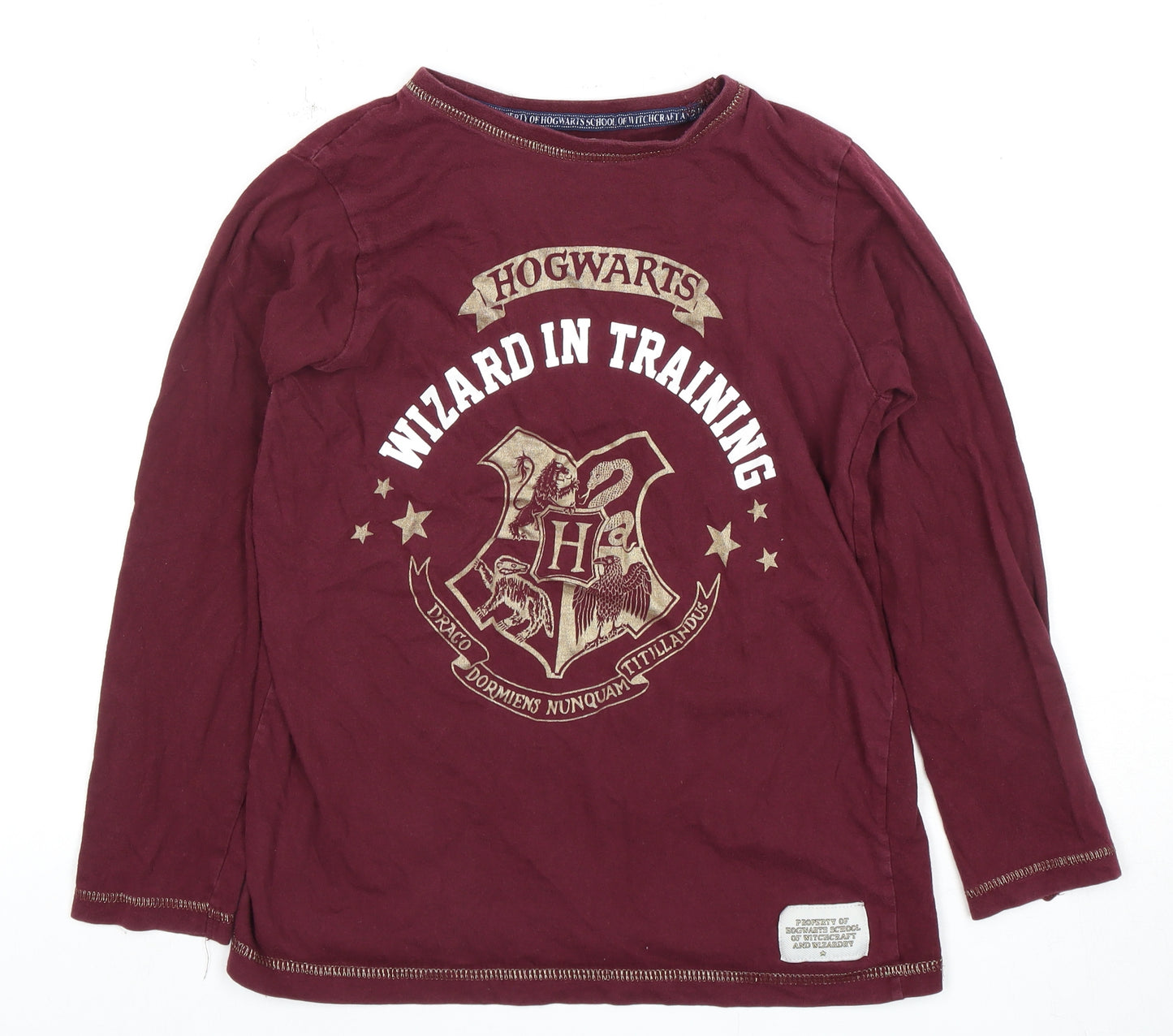 Harry Potter Girls Red Long Sleeve Pyjama Top 9-10 Years