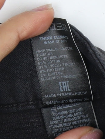 Marks and Spencer Women's Black Skinny Jeans Size 14