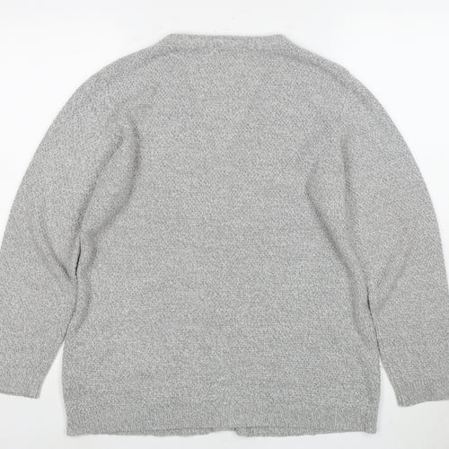 Damart Women's Grey V-Neck Cardigan UK 12