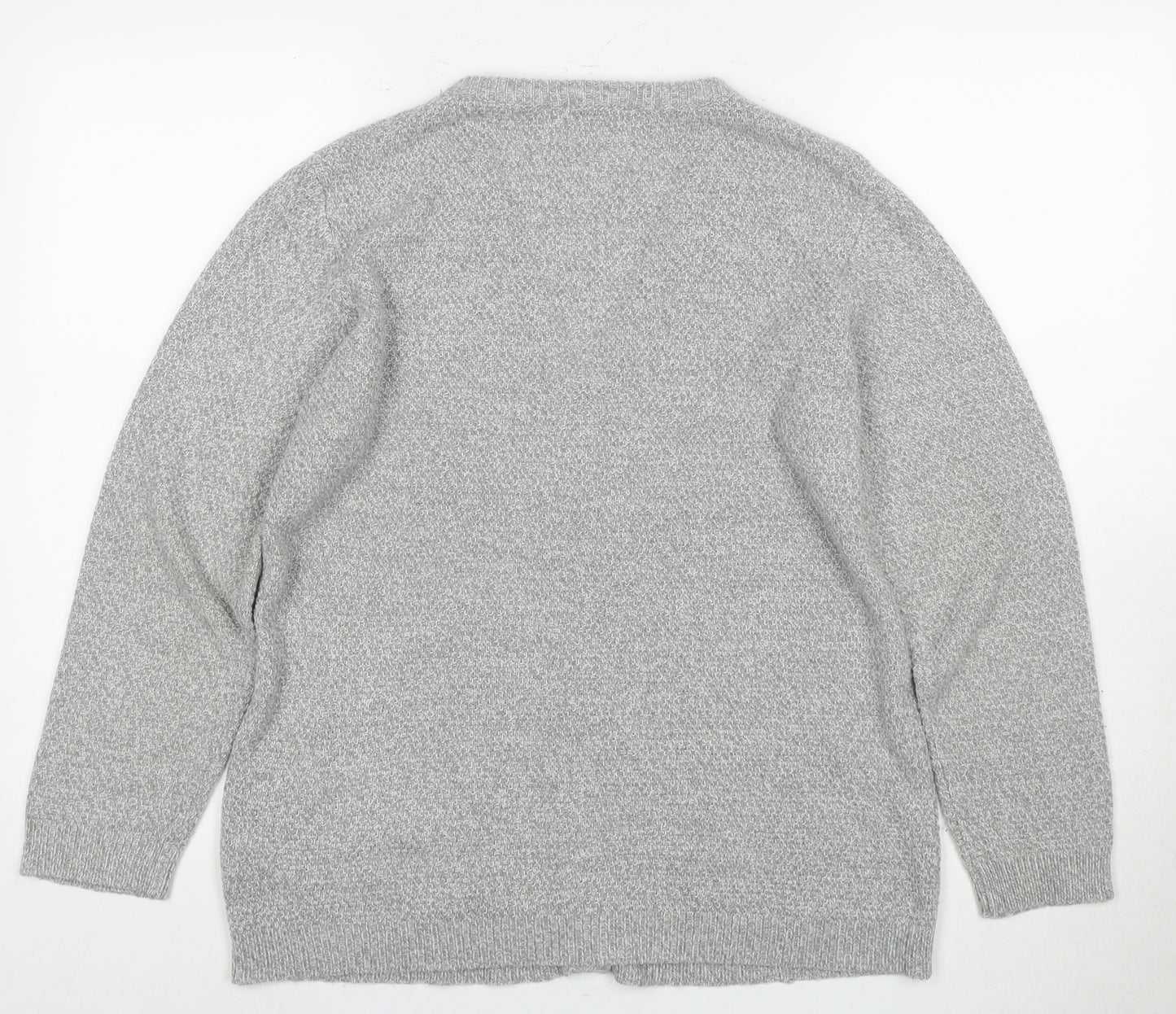 Damart Women's Grey V-Neck Cardigan UK 12