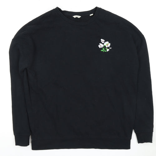 Jack Wills Black Embroidered Women’s Sweatshirt 10