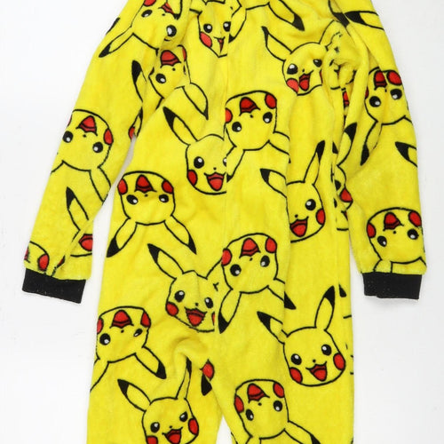 Pokémon Boys Yellow Pikachu Fleece Onesie 9-10 Years