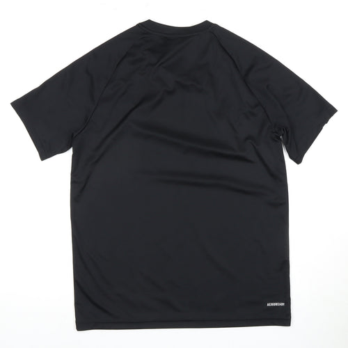 adidas Boys Black T-Shirt - Gym & Training, 13 Years