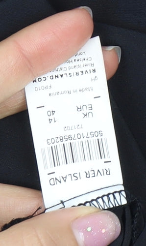 River Island Women's Black Camisole Tank Top Size 14