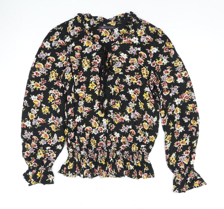 Marks and Spencer Floral Black XS Blouse for Women