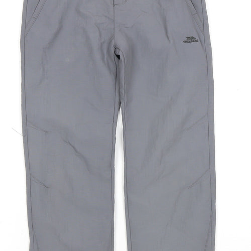 Trespass Boys Grey Trousers, Size 7-8, Regular Fit Activewear
