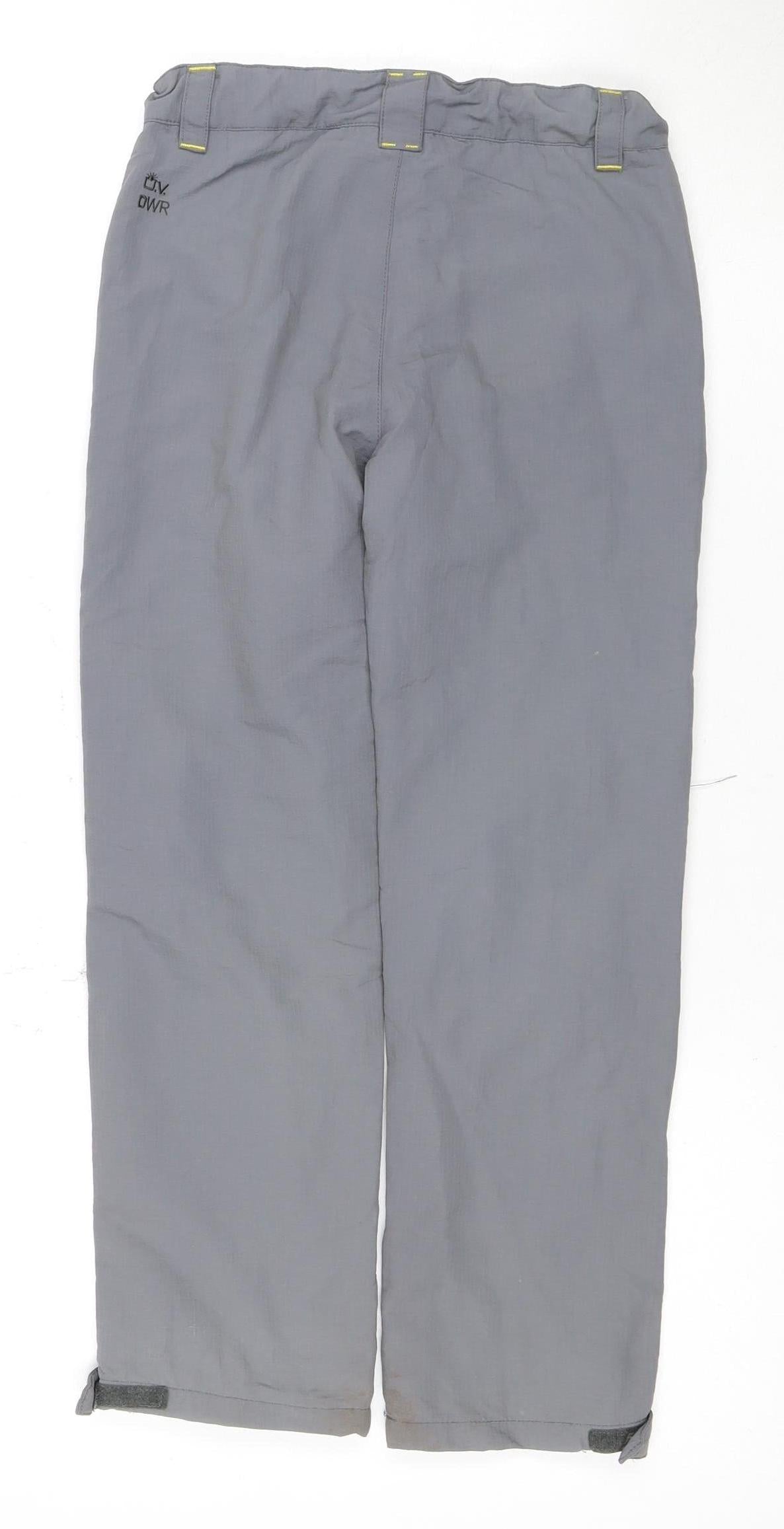 Trespass Boys Grey Trousers, Size 7-8, Regular Fit Activewear