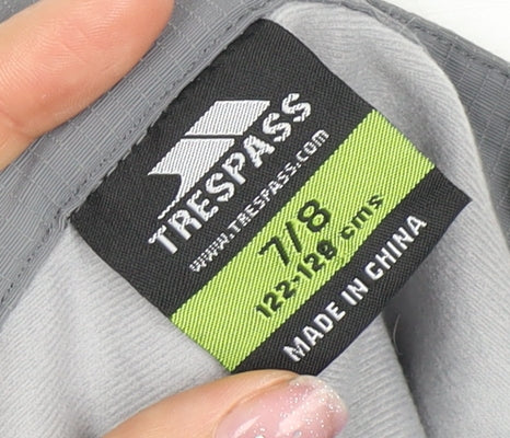 Trespass Boys Grey Trousers, Size 7-8, Regular Fit Activewear