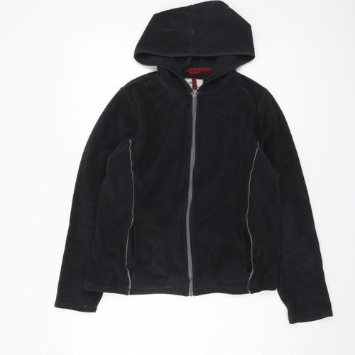 Horny Toad Women's Black Fleece Hooded Jacket S