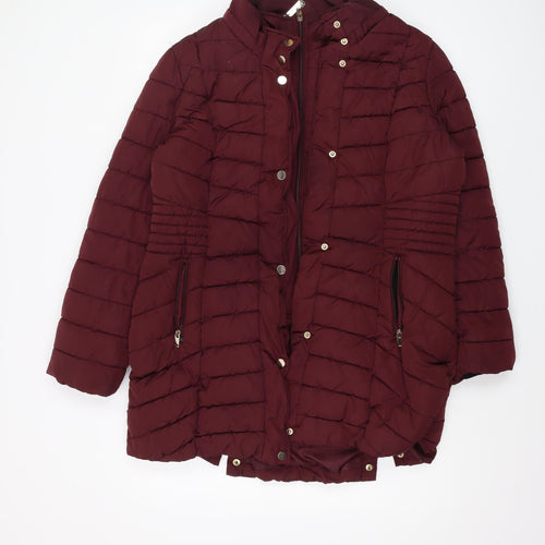 Centigrade Women's Red Puffer Jacket L Casual Style