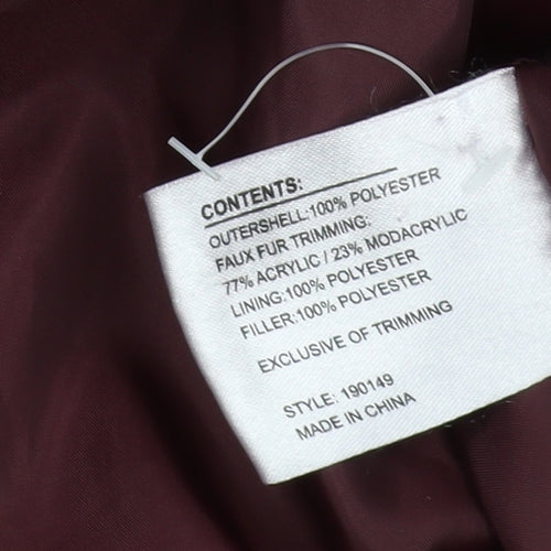 Centigrade Women's Red Puffer Jacket L Casual Style