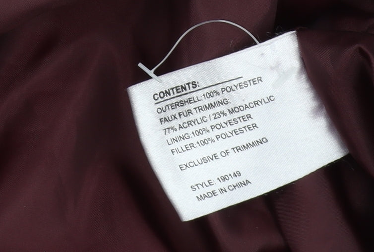 Centigrade Women's Red Puffer Jacket L Casual Style