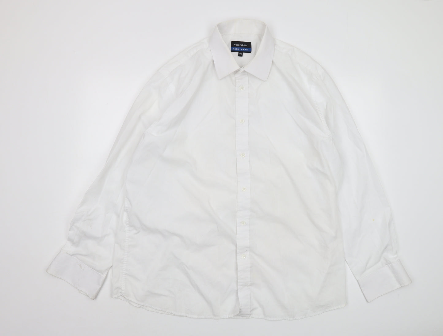 Greenwoods Men's White Regular Fit Long Sleeve Shirt