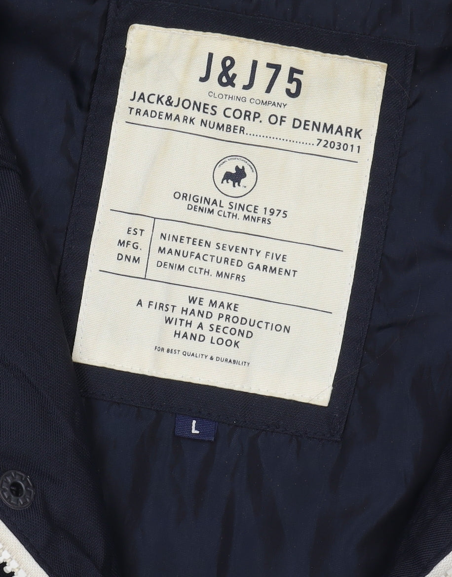 Jack & Jones Men's Blue Parka Jacket L