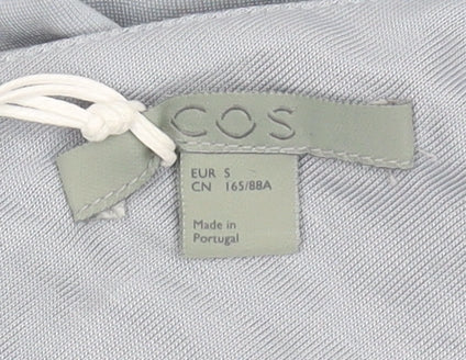 COS Women’s Blue Sleeveless V-Neck Dress S