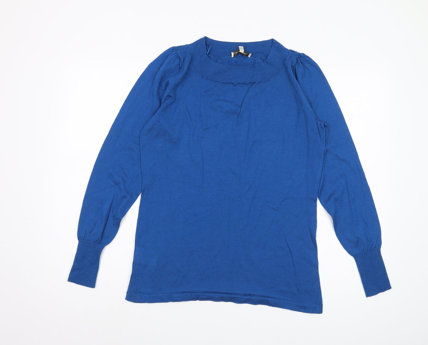 Laura Ashley Women's Blue High Neck Jumper UK 18