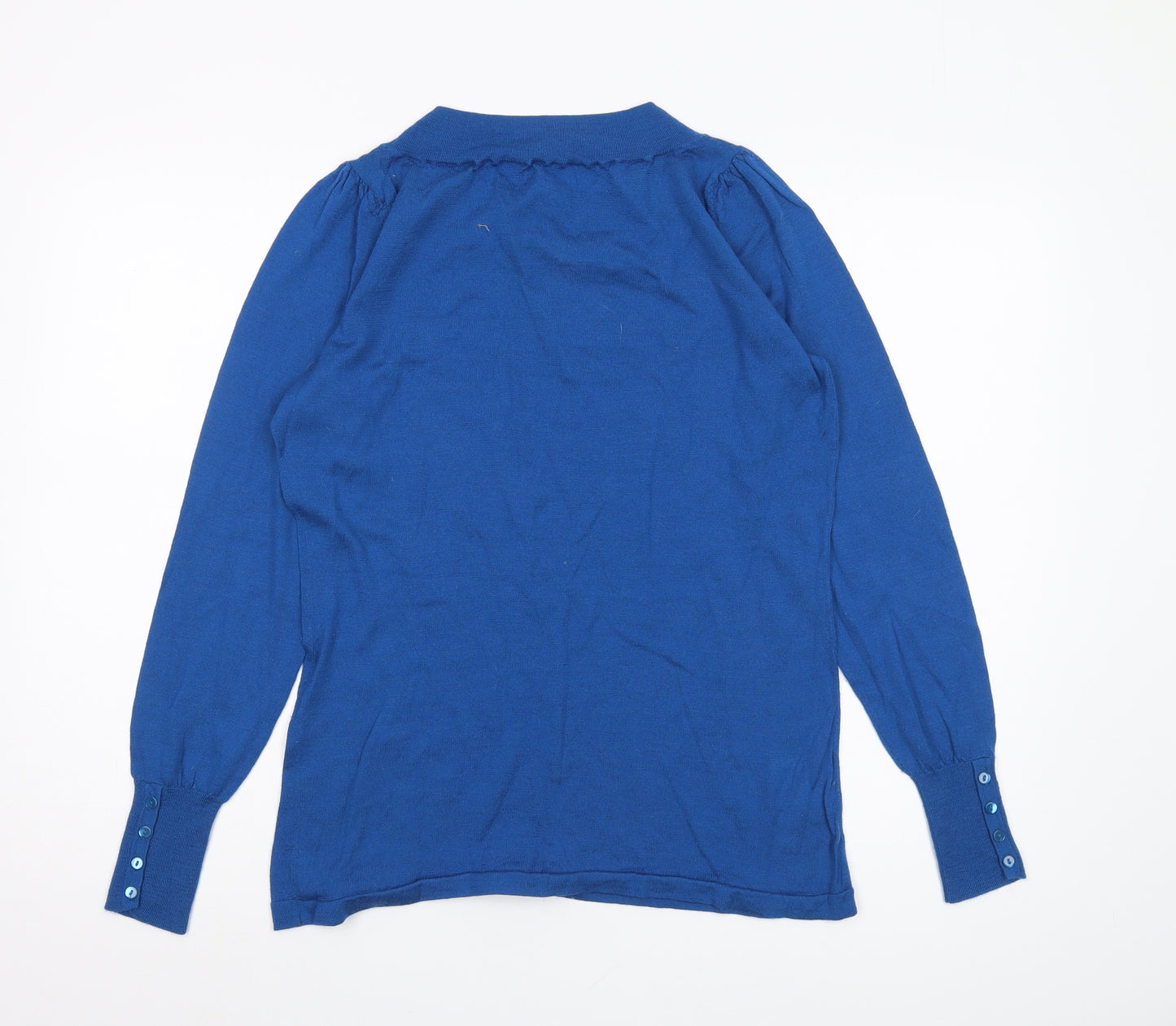 Laura Ashley Women's Blue High Neck Jumper UK 18