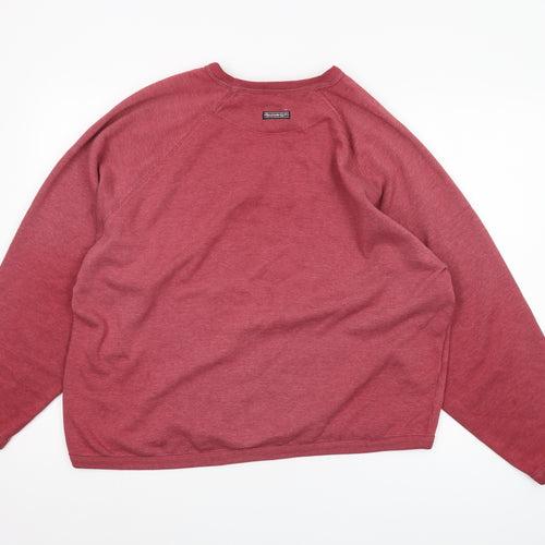 Reebok Women's Red Pullover Sweatshirt, Size 16, Logo Graphic