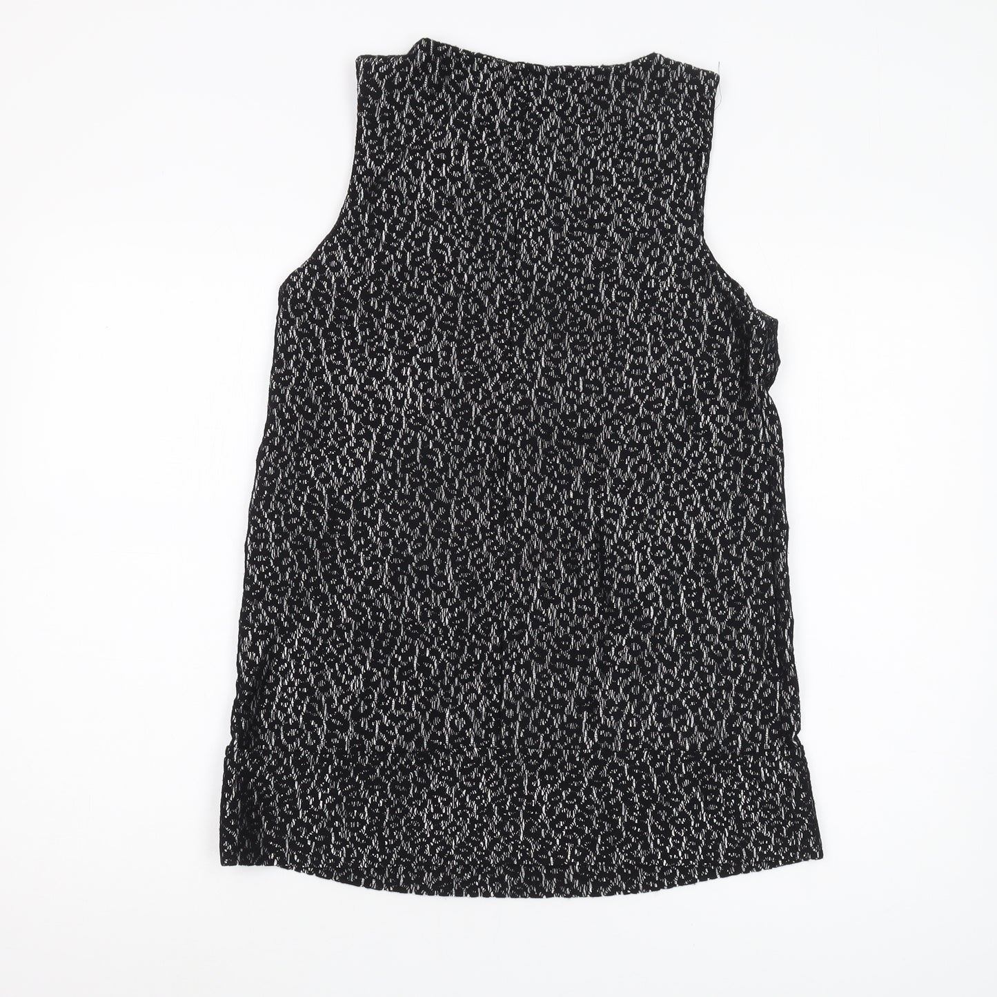 River Island Women's Black Bow Accent Sleeveless Top Size 12