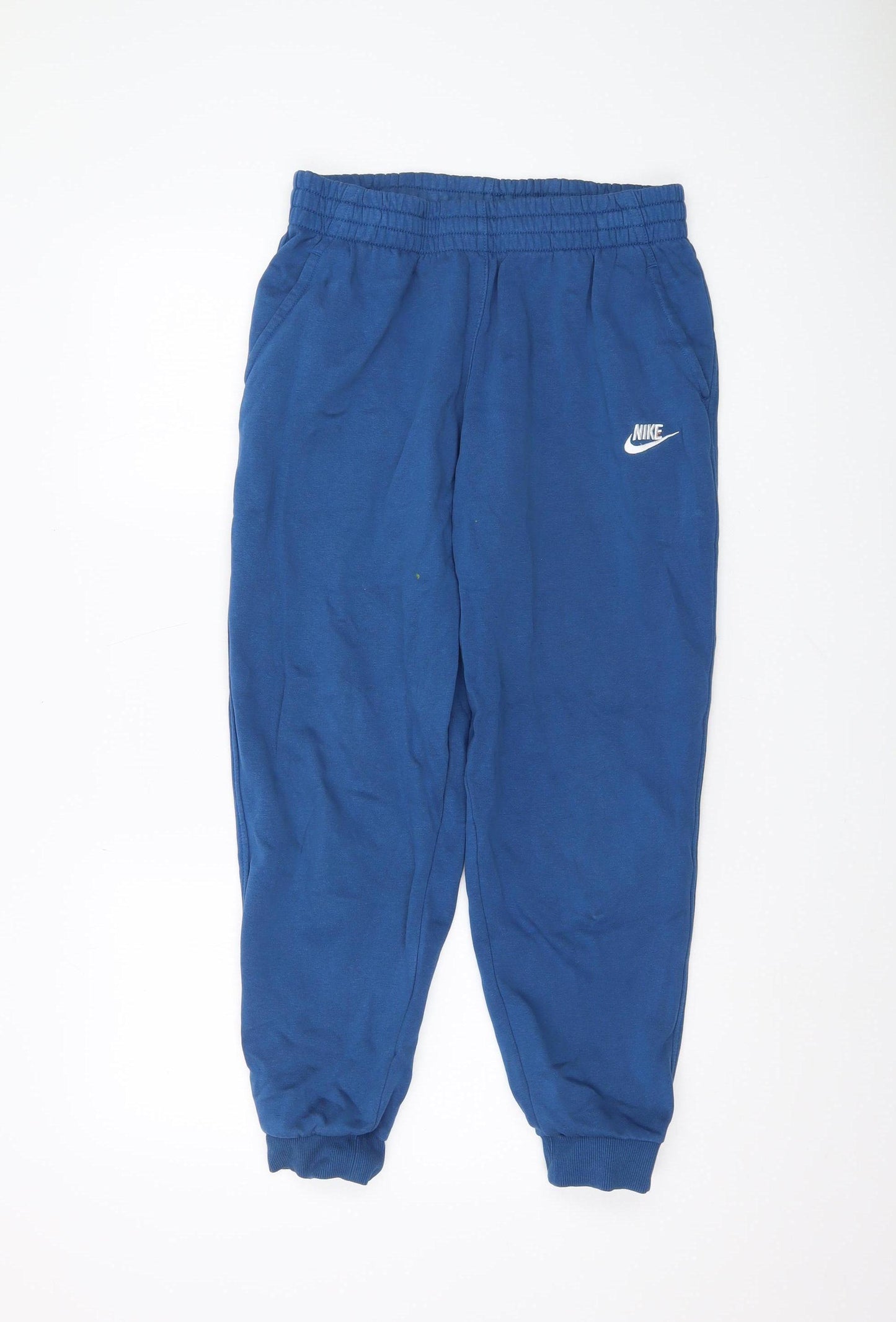 Nike Boys Blue Jogger Trousers XL Cotton Blend Casual
