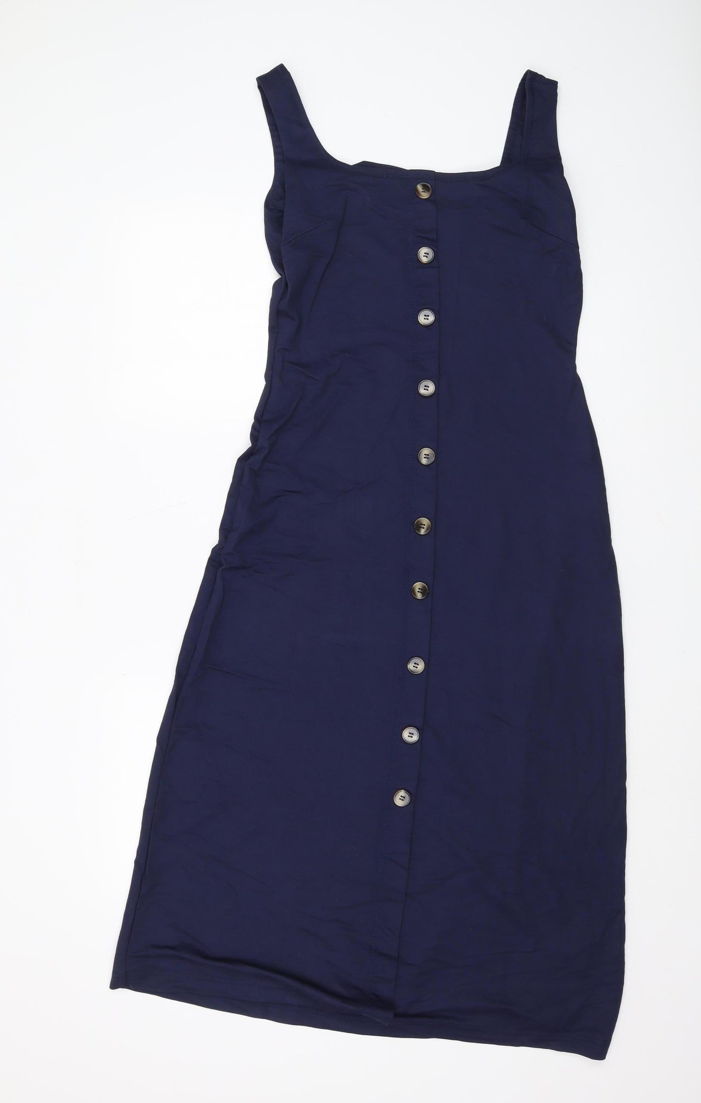 Warehouse Women's Blue Midi Shift Dress Size 10