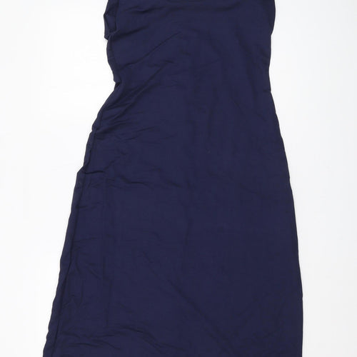 Warehouse Women's Blue Midi Shift Dress Size 10