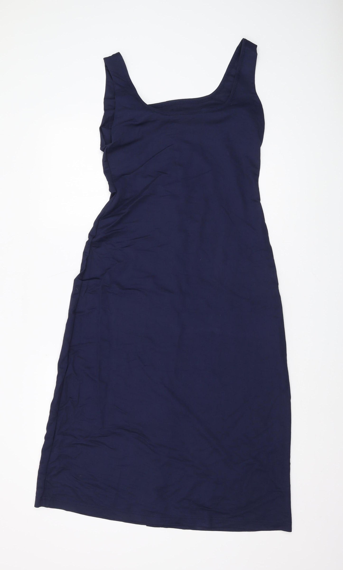 Warehouse Women's Blue Midi Shift Dress Size 10