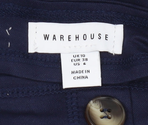 Warehouse Women's Blue Midi Shift Dress Size 10