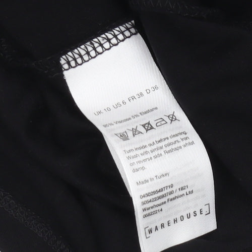 Warehouse Women's Black Sleeveless Dress Size 10