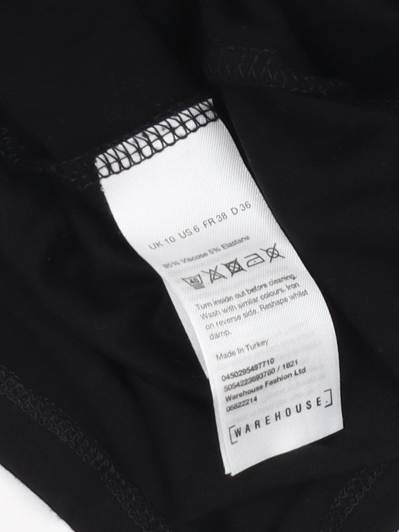 Warehouse Women's Black Sleeveless Dress Size 10