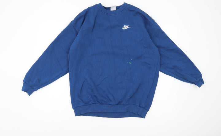 Nike Boys Blue Pullover Sweatshirt XL with Logo Accent