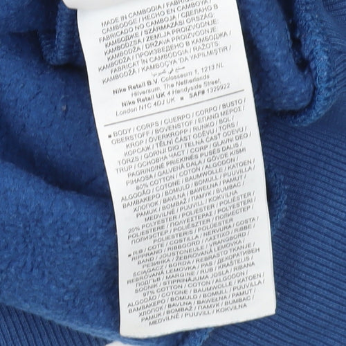 Nike Boys Blue Pullover Sweatshirt XL with Logo Accent